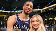 Feb 18, 2024: Tyrese Haliburton (0) of the Indiana Pacers and his girlfriend Jade Jones. 