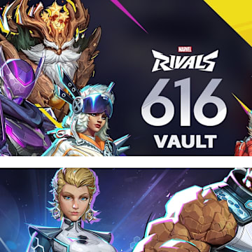 Pictured: The 616 Vault and Future Foundation bundles, arriving in the June 12 Patch.