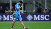 Ssc Napoli Khvicha Kvaratskhelia of Ssc Napoli looks on during the Serie A match beetween Ac Milan and Ssc Napoli at Stadio Giuseppe Meazza