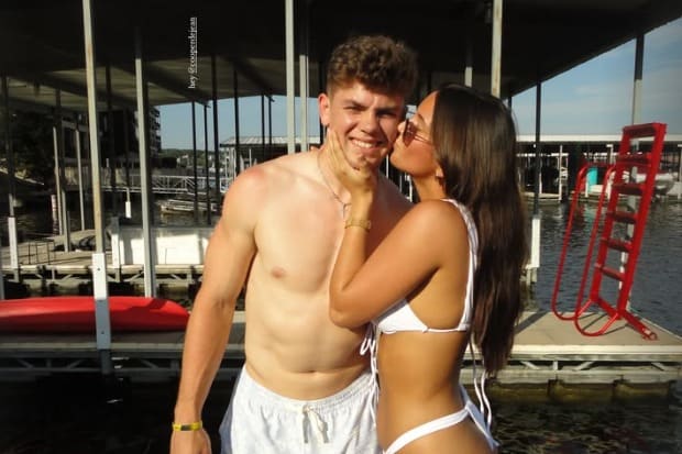 Philadelphia Eagles star Cooper DeJean and girlfriend Steph Wilfawn. 