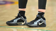 New York Liberty guard Sabrina Ionescu's signature Nike sneakers.